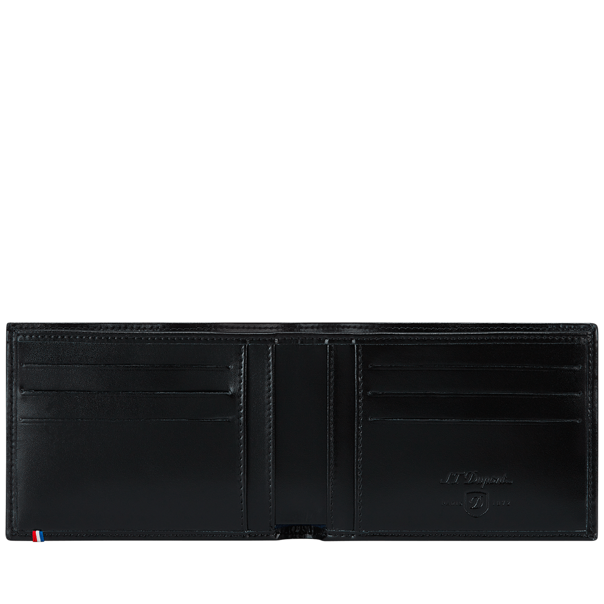S.T. Dupont Line D Portafoglio 6cc con Porta Documento Ref. 180002 colore nero