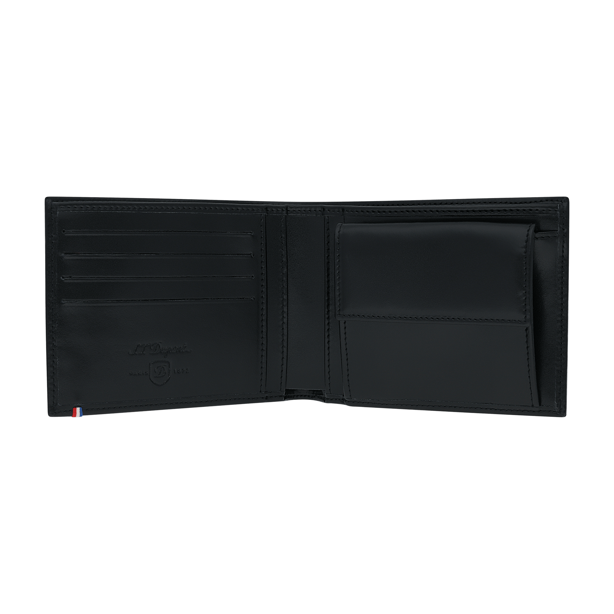 S.T. Dupont Line D Portafoglio Portamonete 4cc Ref. 180007 colore nero