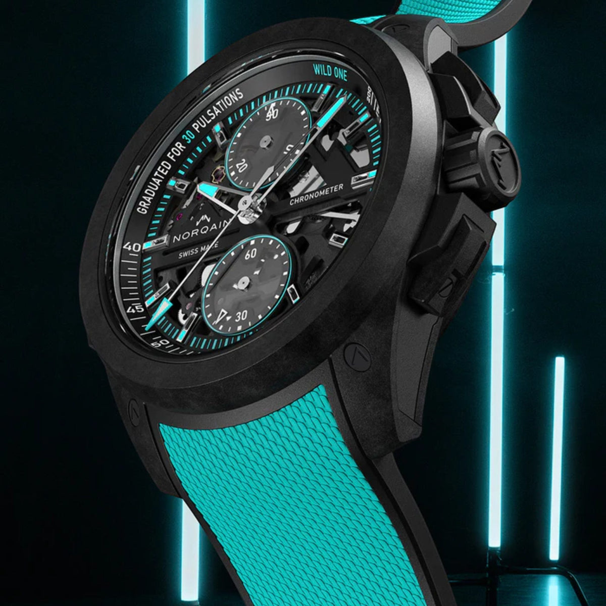 Norqain Wild One Skeleton Chrono N3002.40Q01.B07.R03