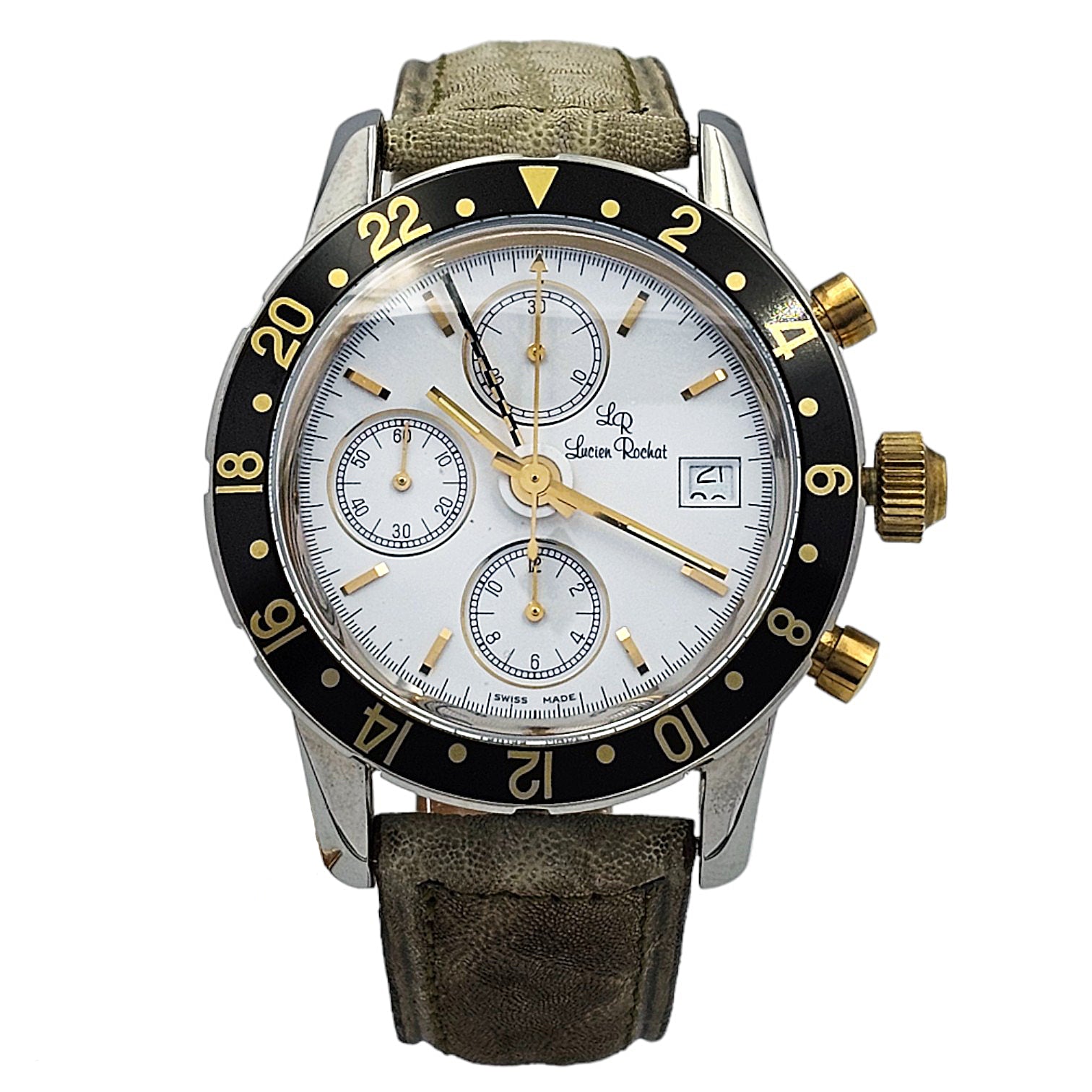Lucien Rochat Royal Army Gmt Chrono Ref. 21.413.037 - ON6338