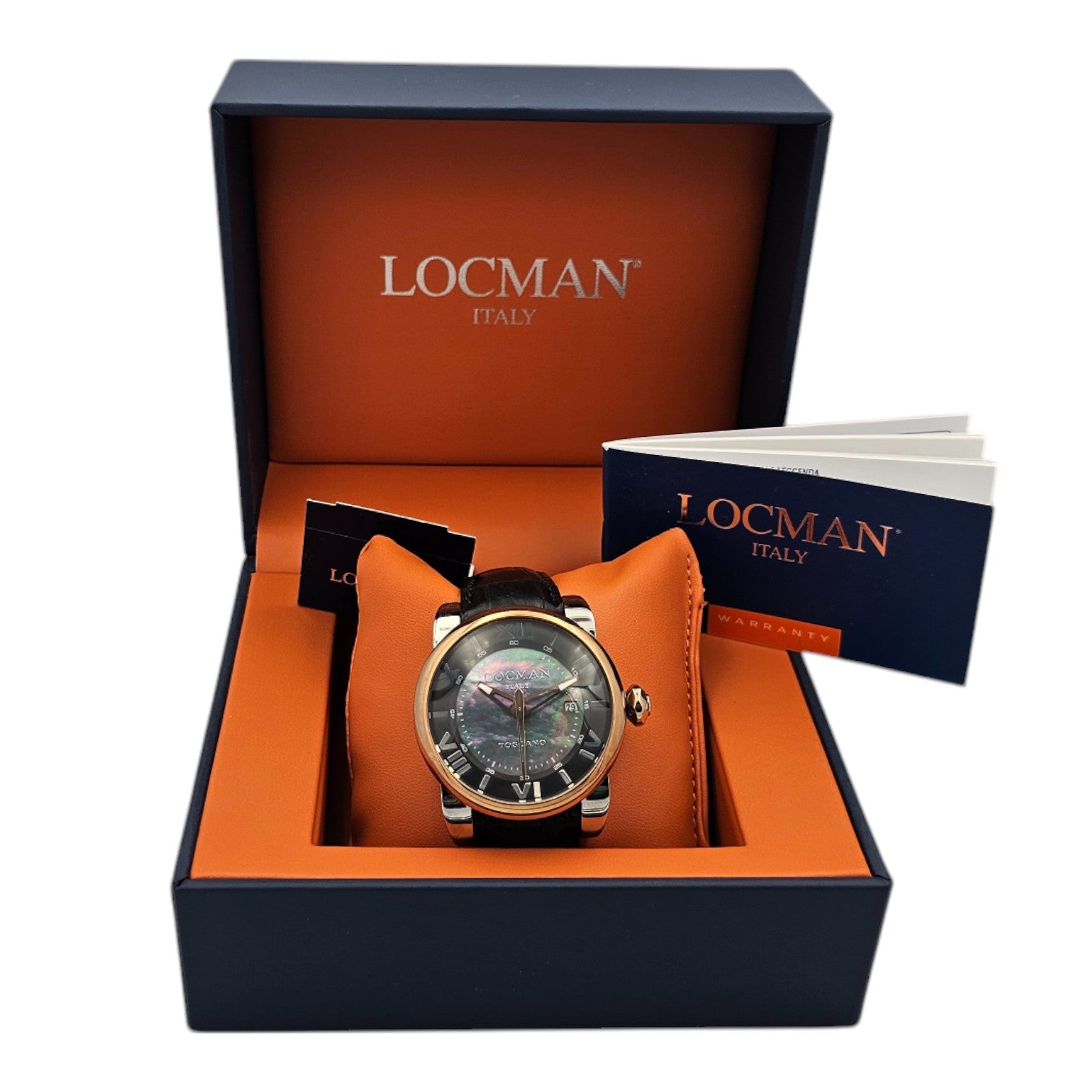 Locman Toscano Automatic 42 mm Mother of Pearl Steel/Titanium - PVD Rose Gold Ref. 0590V13-ORMKPSK - ON7602