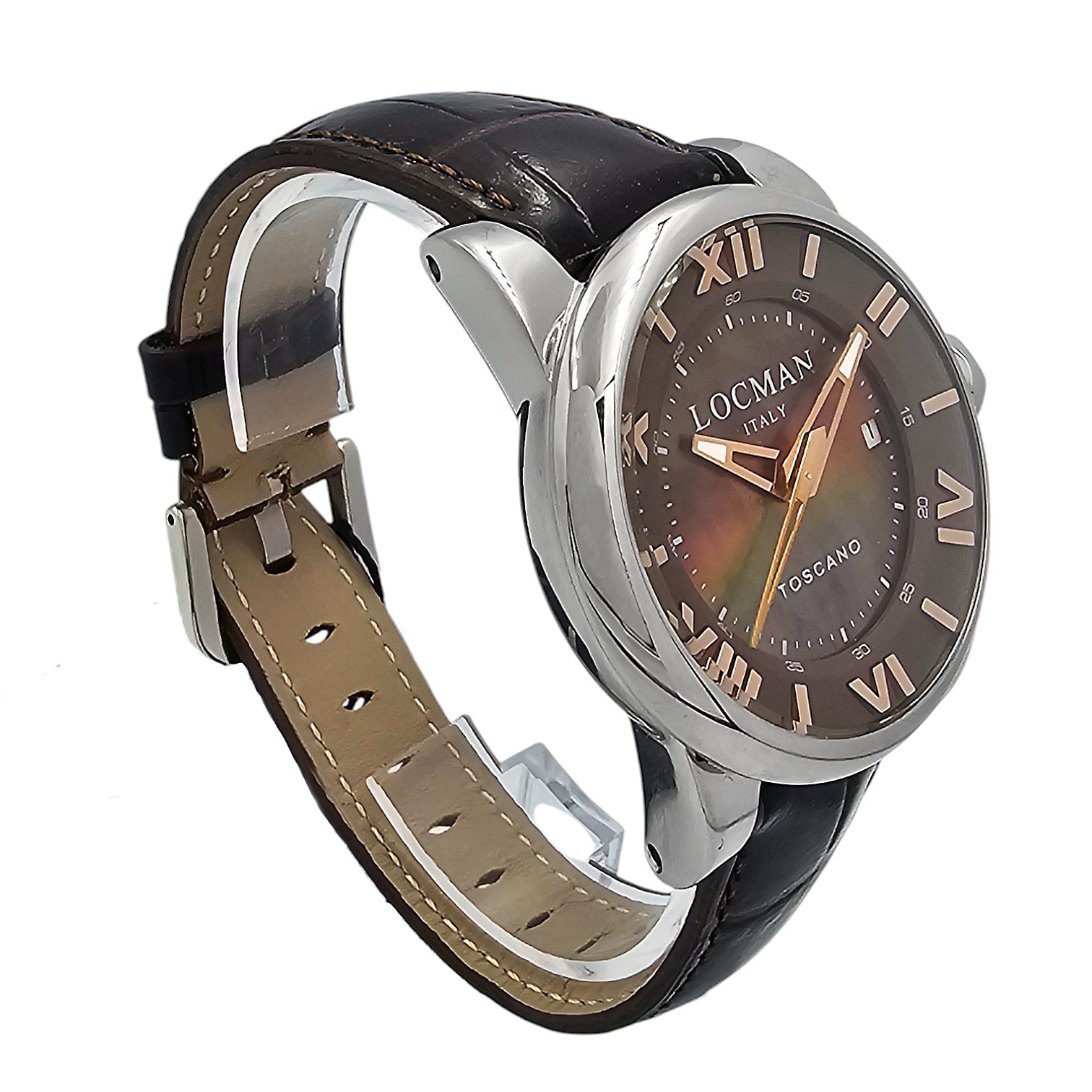 Locman Toscano Automatic 42 mm Mother of Pearl Ref. 0590V11-00MNPSN - ON7603