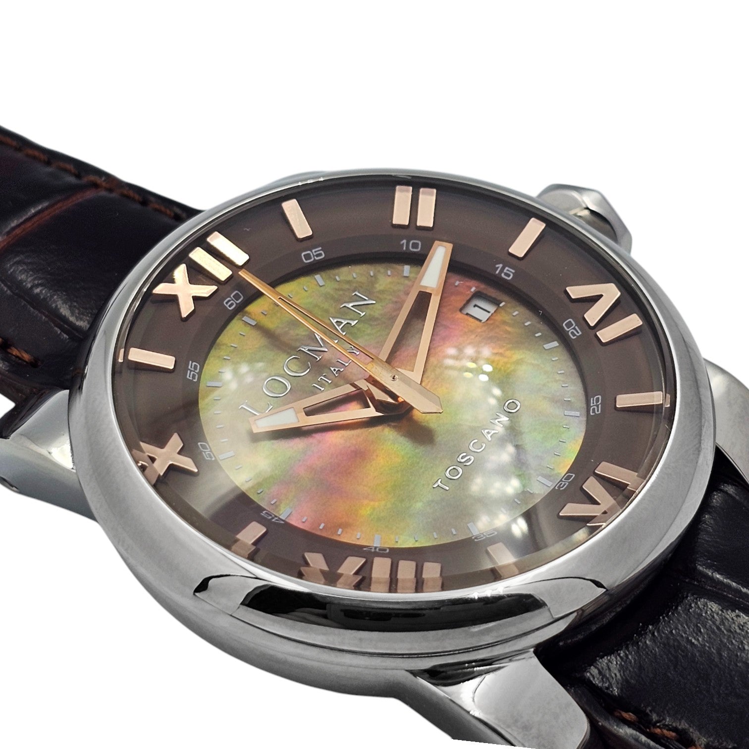 Locman Toscano Automatic 42 mm Mother of Pearl Ref. 0590V11-00MNPSN - ON7603