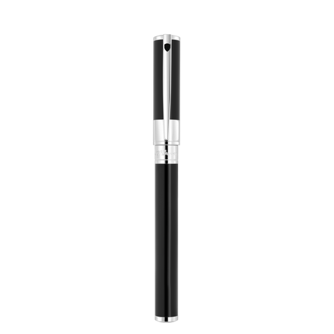 S.T. Dupont D-Initial Black Chrome Fountain Pen - 260203