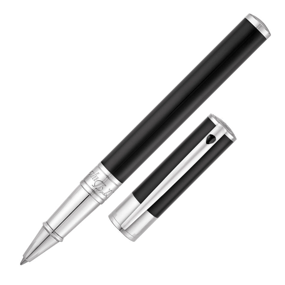 S.T. Dupont D-Initial Black Chrome Rollerball Pen - 262200