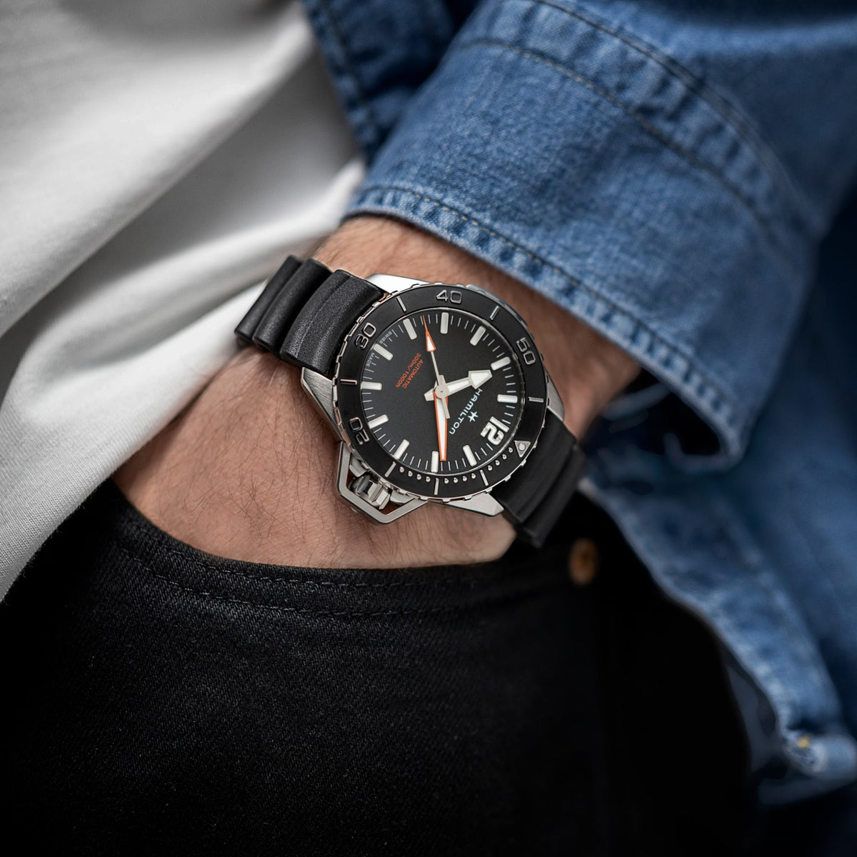 Hamilton Khaki Navy Frogman Auto H77825330