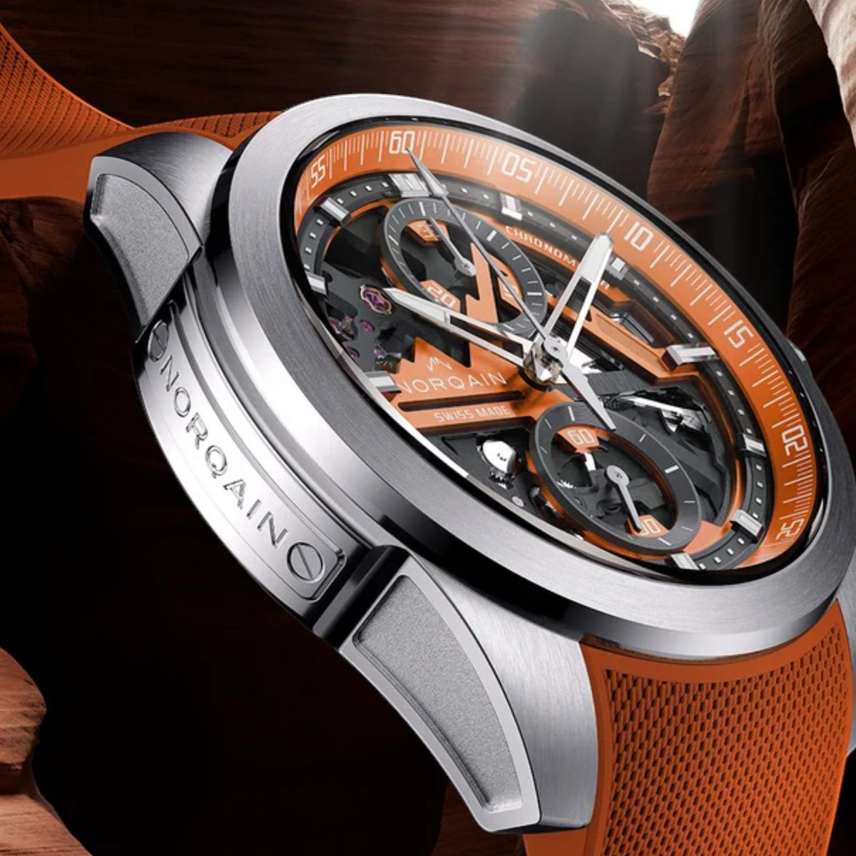 NORQAIN Independence Skeleton Chrono 42mm N3200.40S01.O01