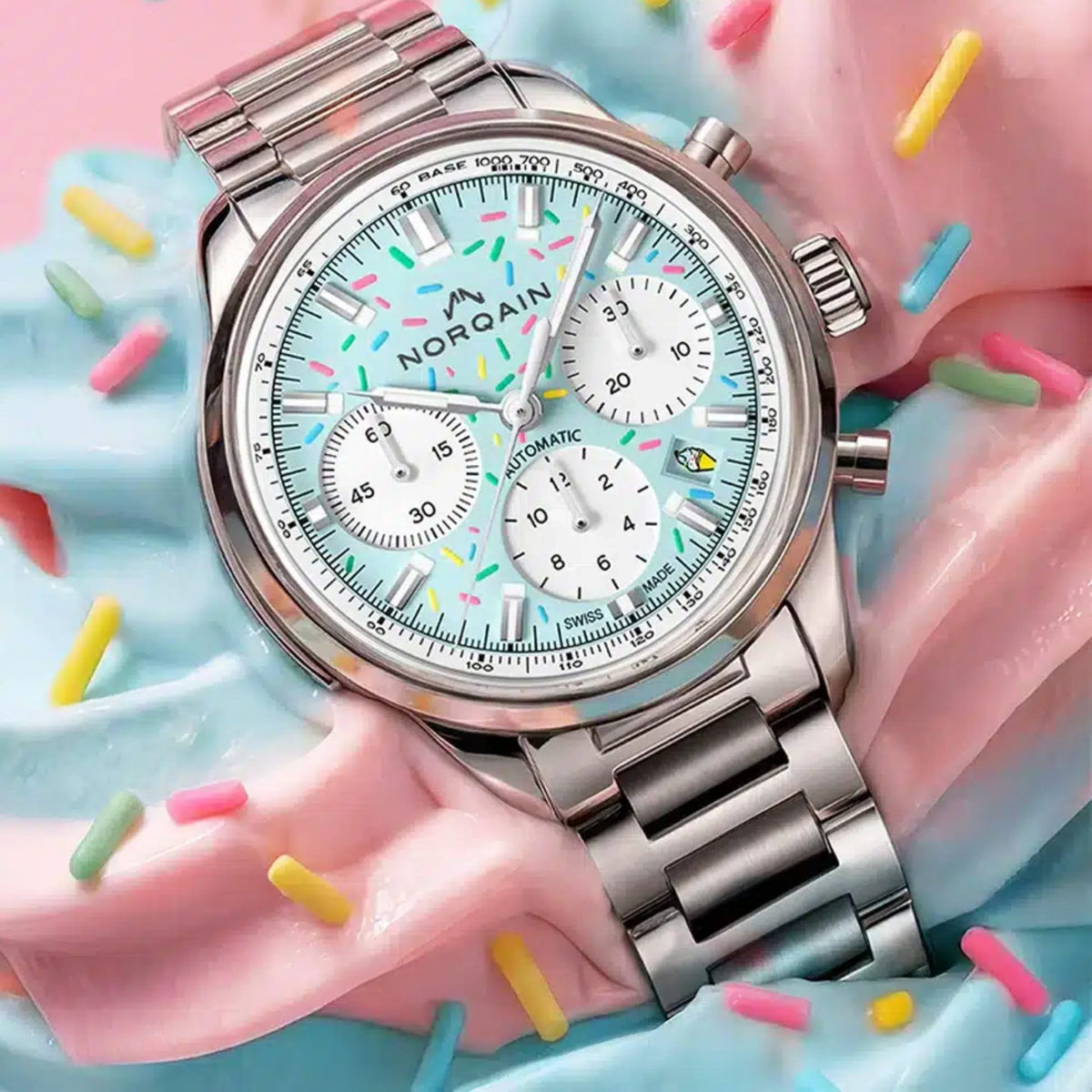 Norqain Freedom 60 Chrono Enjoy Life "Sprinkles" NSS201.19S04.A01.S01