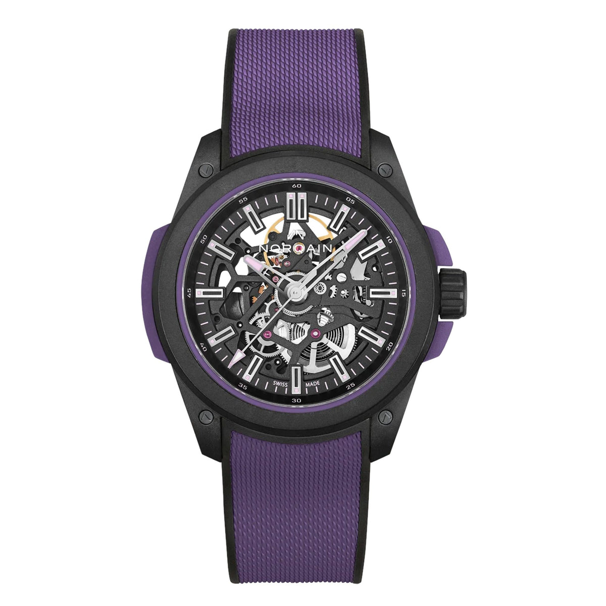 NORQAIN Wild ONE Skeleton 42mm Limited Edition Purple N3000.07Q26.B23