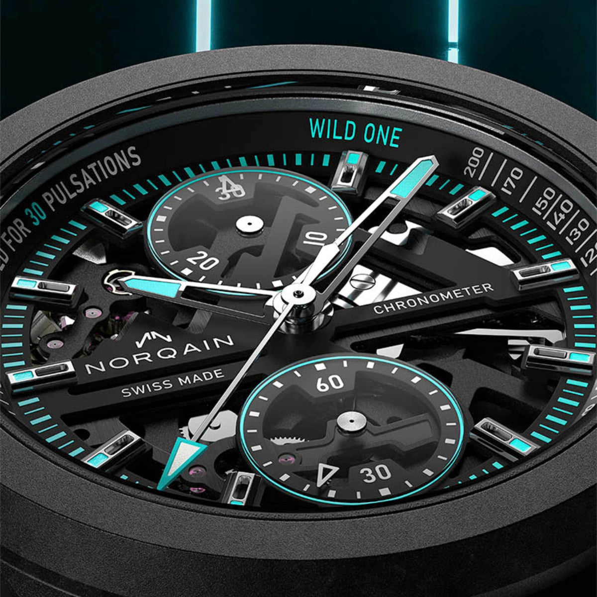 Norqain Wild One Skeleton Chrono N3002.40Q01.B07.R03