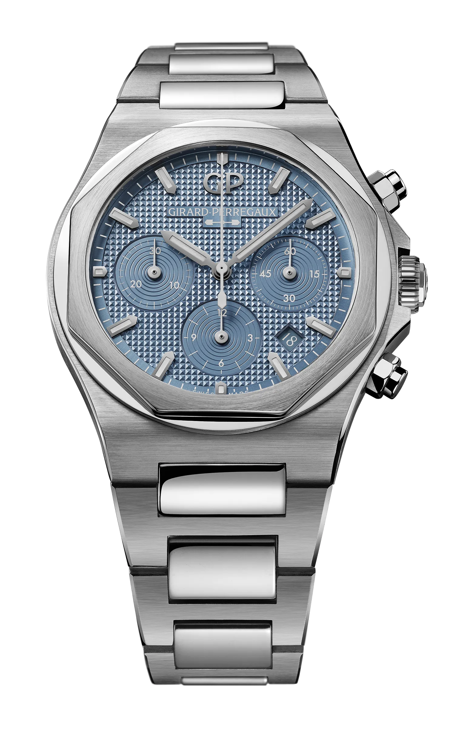 Girard Perregaux Laureato Chronograph Ice Blue Ref. 81020-11-3370-1GM - ON09975