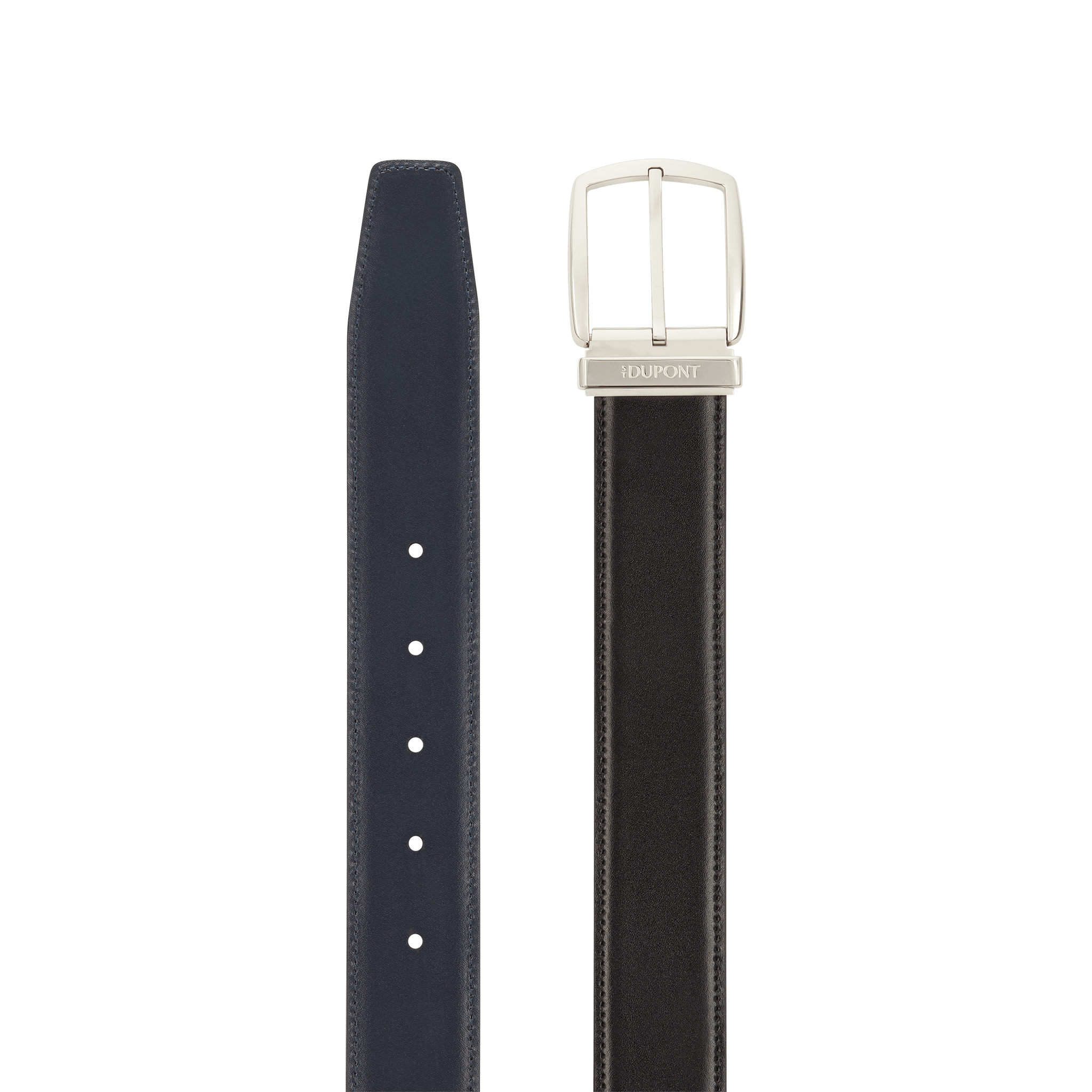 S.T. Dupont Line D Cintura Reversibile 35 mm Ref. 8350013 colore nero / blu navy