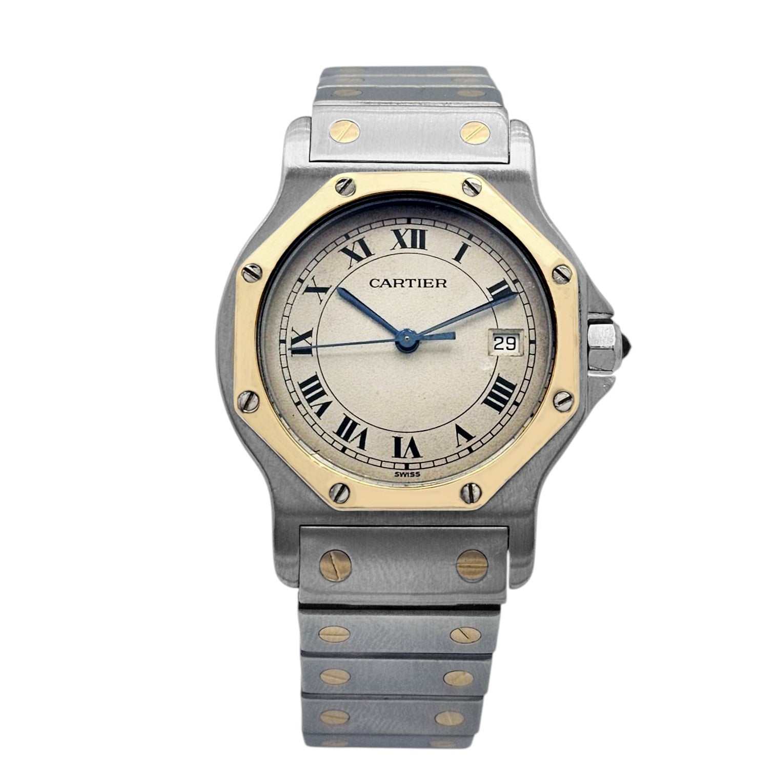 Cartier Santos Ronde Octagone Quartz Ref. 187902 - OU1230