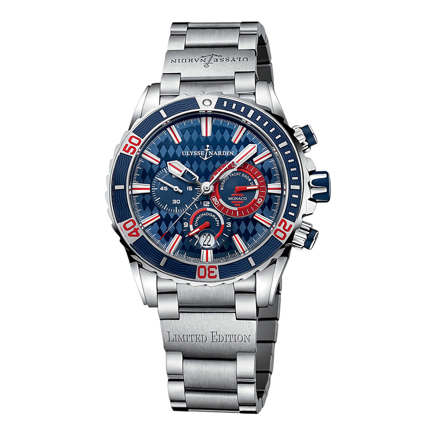 Ulysse Nardin Diver Chronograph Monaco Limited Edition Automatico 44 mm Ref. 1503-151/7M/93 - ON8647