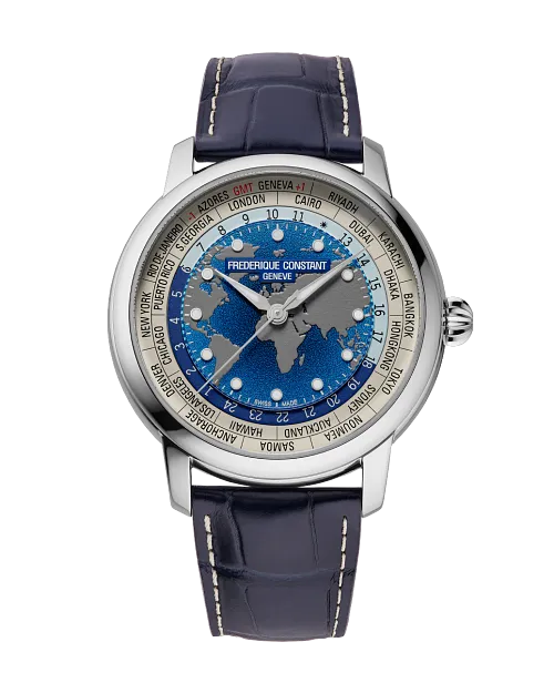 Frederique Constant Classic Worldtimer Manufacture FC-719BLW3H6 – vista principale