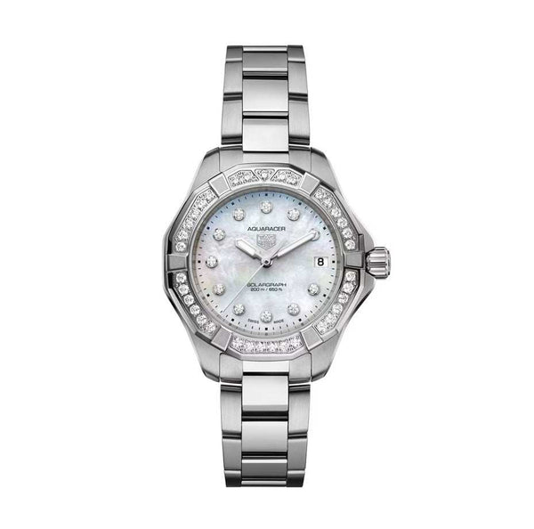 TAG Heuer Aquaracer. Professional 200 Solargraph Quartz Diamonds Ref. WBP1314.BA0005 - ON8061