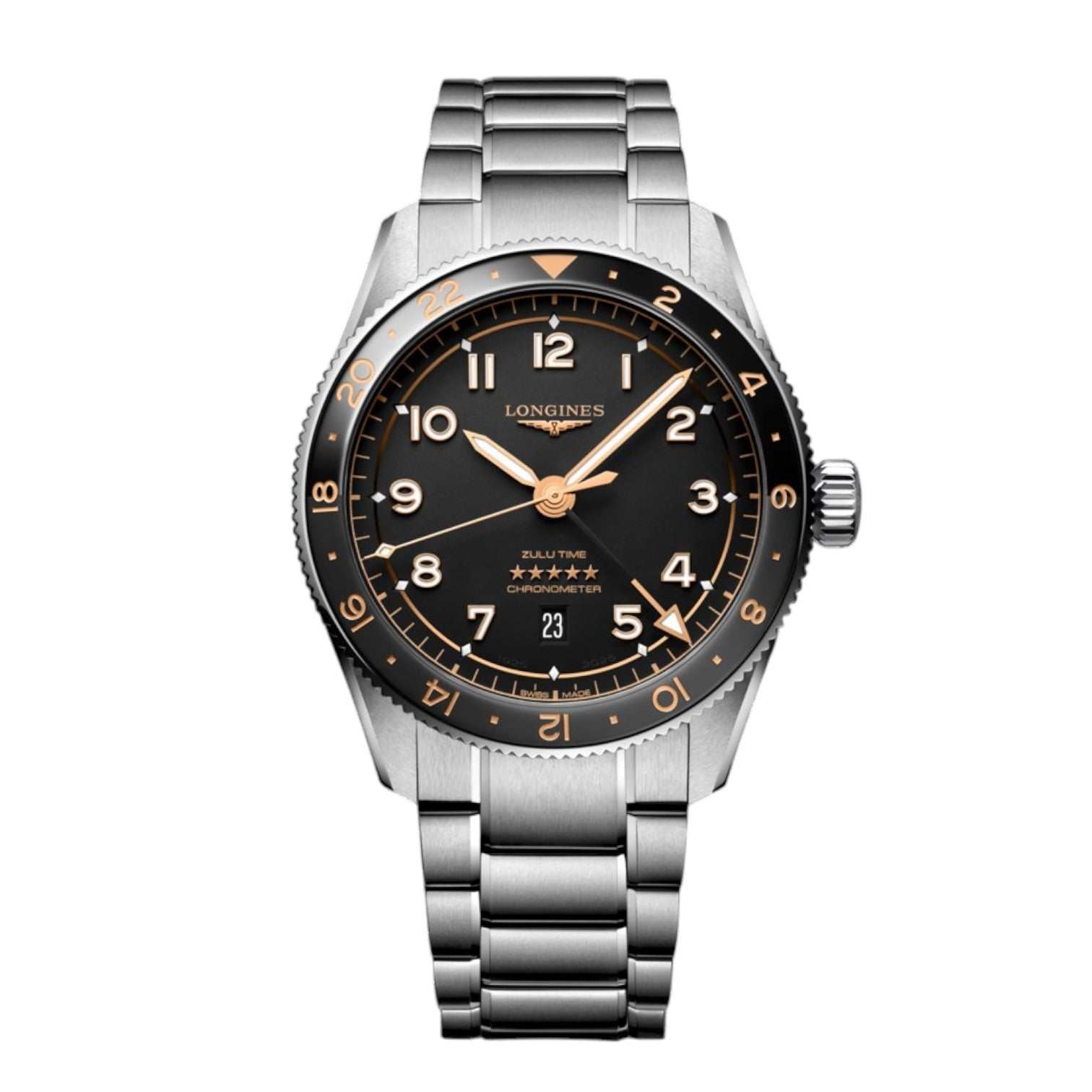 Longines Spirit Zulu Time 39 mm Ref. L38124506 - ON8133
