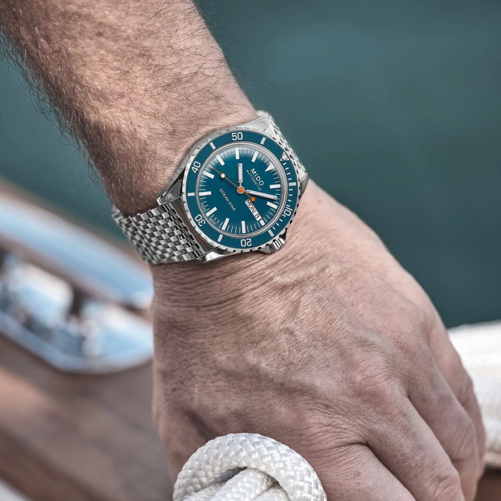Mido Ocean Star Tribute Ref. M0268301104100 - ON10291 - vista 4