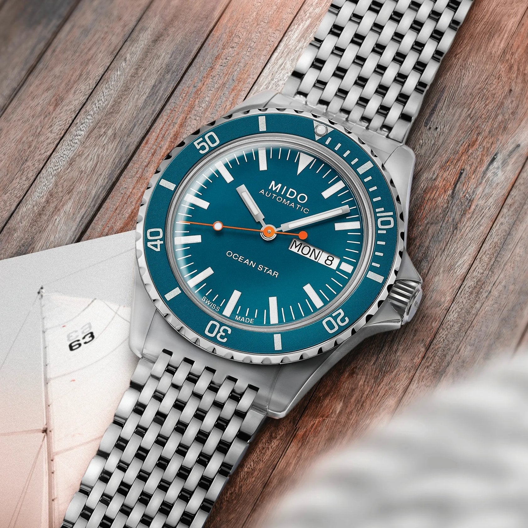 Mido Ocean Star Tribute Ref. M0268301104100 - ON10291 - vista 5