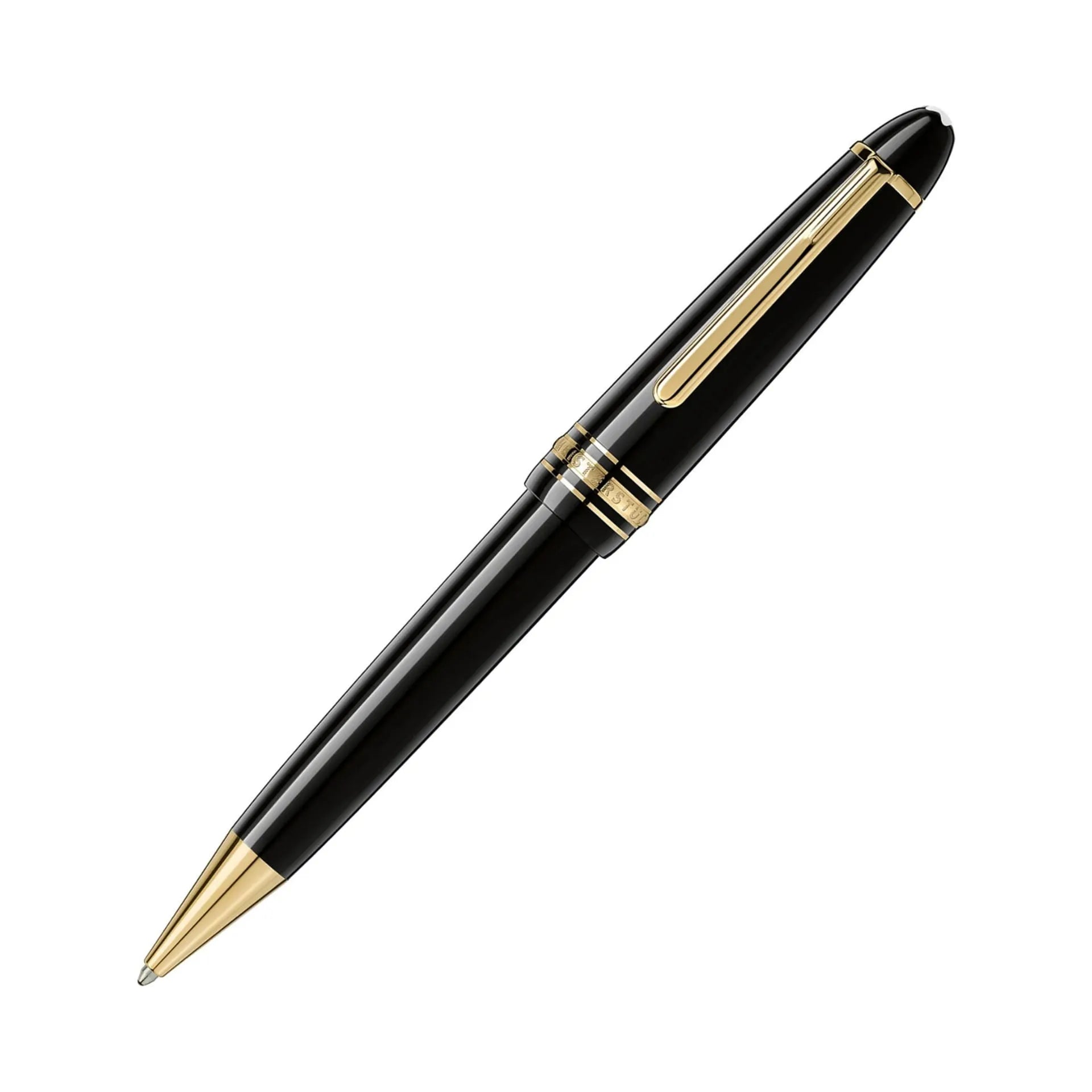 Montblanc Meisterstück 10456 LeGrand Penna a Sfera in Resina Nera con Finiture Oro