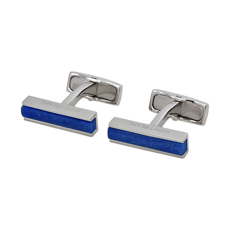 Montblanc Meisterstück MB111317 Gemelli Deco Steel con Sodalite Blu