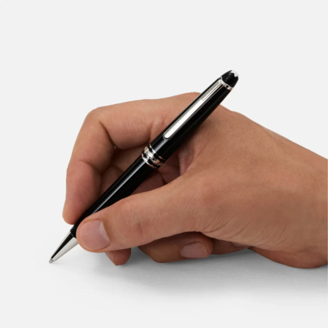Montblanc Meisterstück MB132446 Penna a Sfera Classique Platinum-Coated in Resina Nera