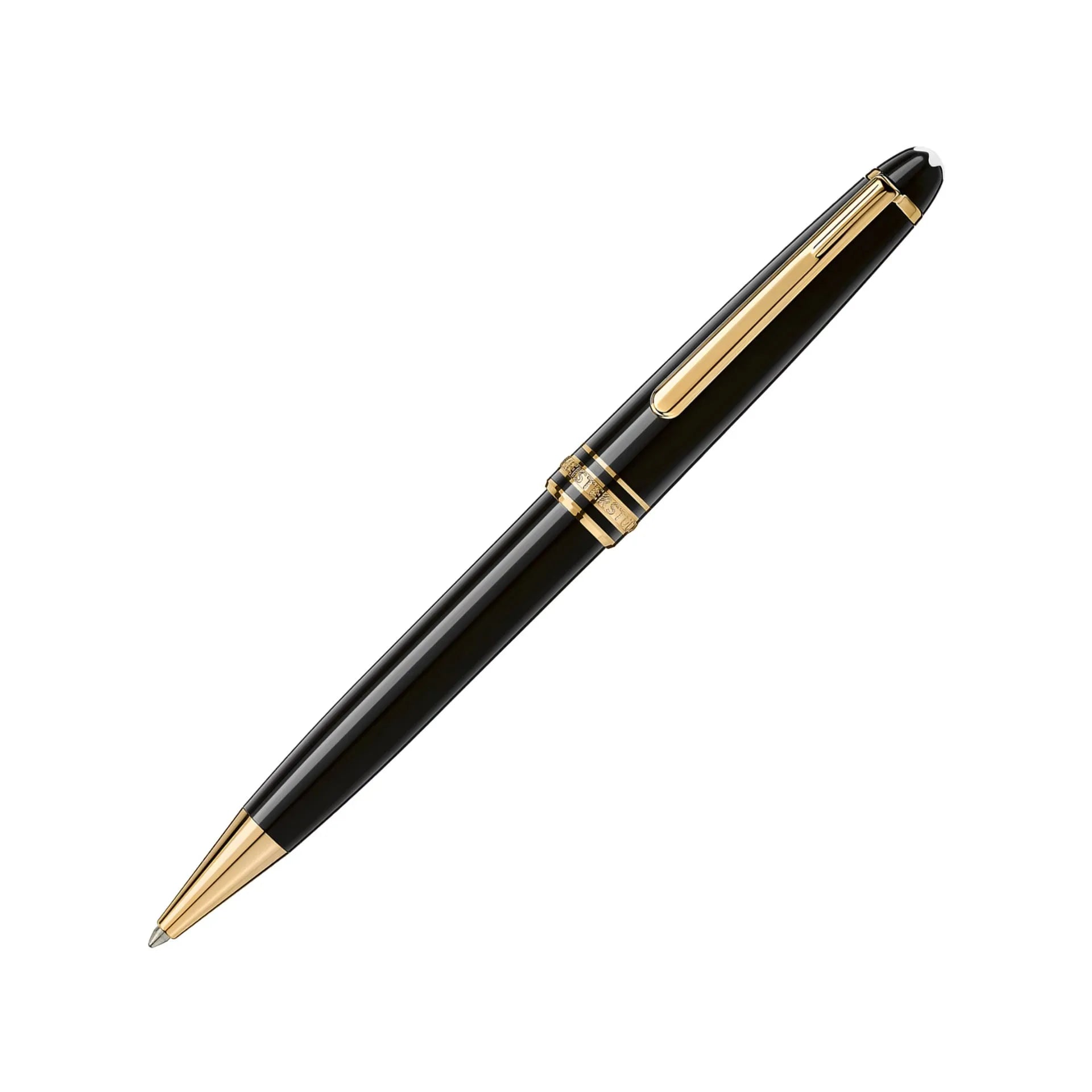 Montblanc Meisterstück MB132453 Penna a Sfera Classique Gold-Coated in Resina Nera