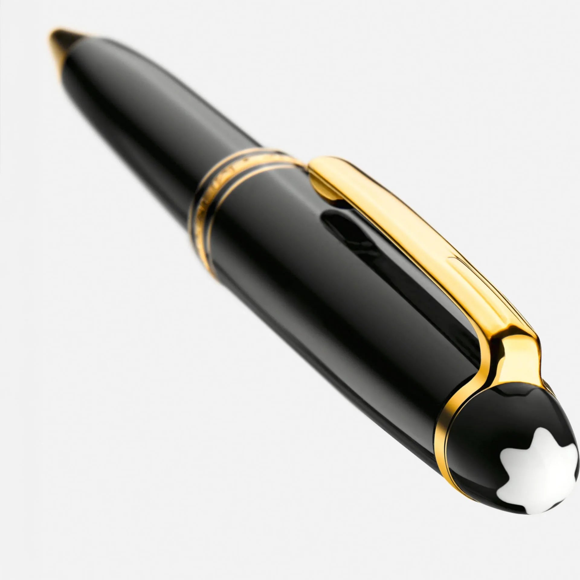 Montblanc Meisterstück MB132453 Penna a Sfera Classique Gold-Coated in Resina Nera