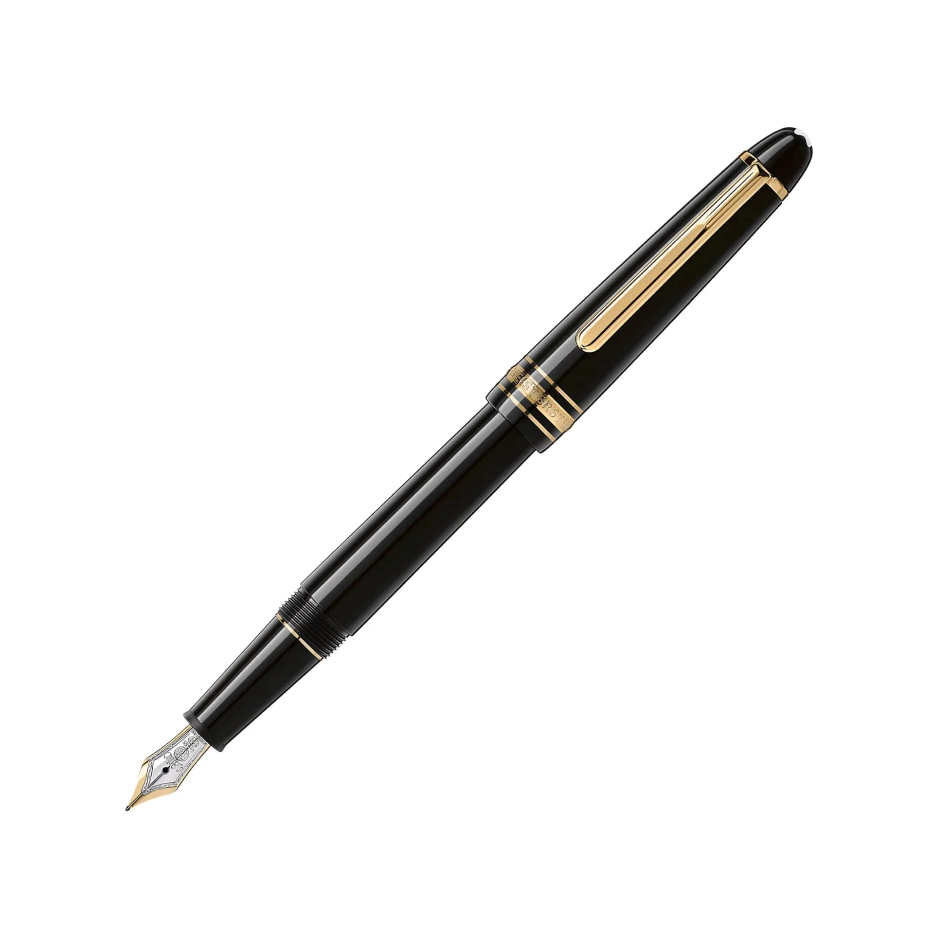 Montblanc Meisterstück MB132464 Stilografica Classique Gold-Coated in Resina Nera
