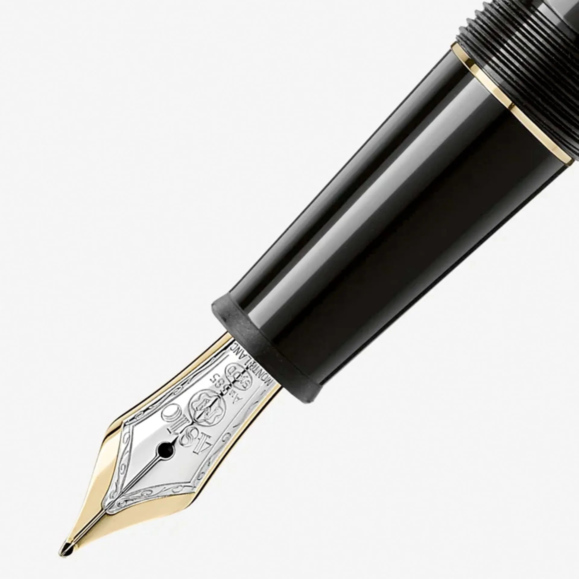 Montblanc Meisterstück MB132464 Stilografica Classique Gold-Coated in Resina Nera