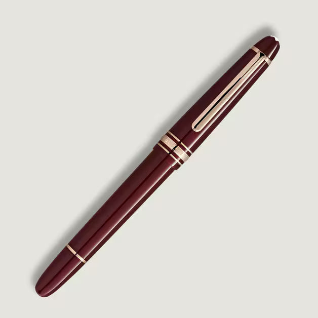 Montblanc Meisterstück MB133014 Classique Bordeaux Penna Stilografica in Resina Bordeaux e Oro