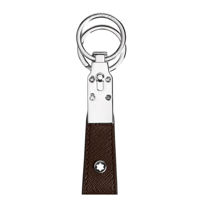 Montblanc Sartorial Loop 223073 portachiavi Ebony Brown fronte