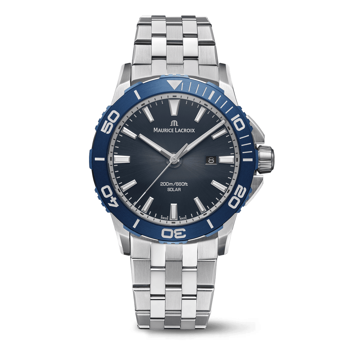 Maurice Lacroix Pontos S Solar PT1008-SSL42-430-1 – vista frontale