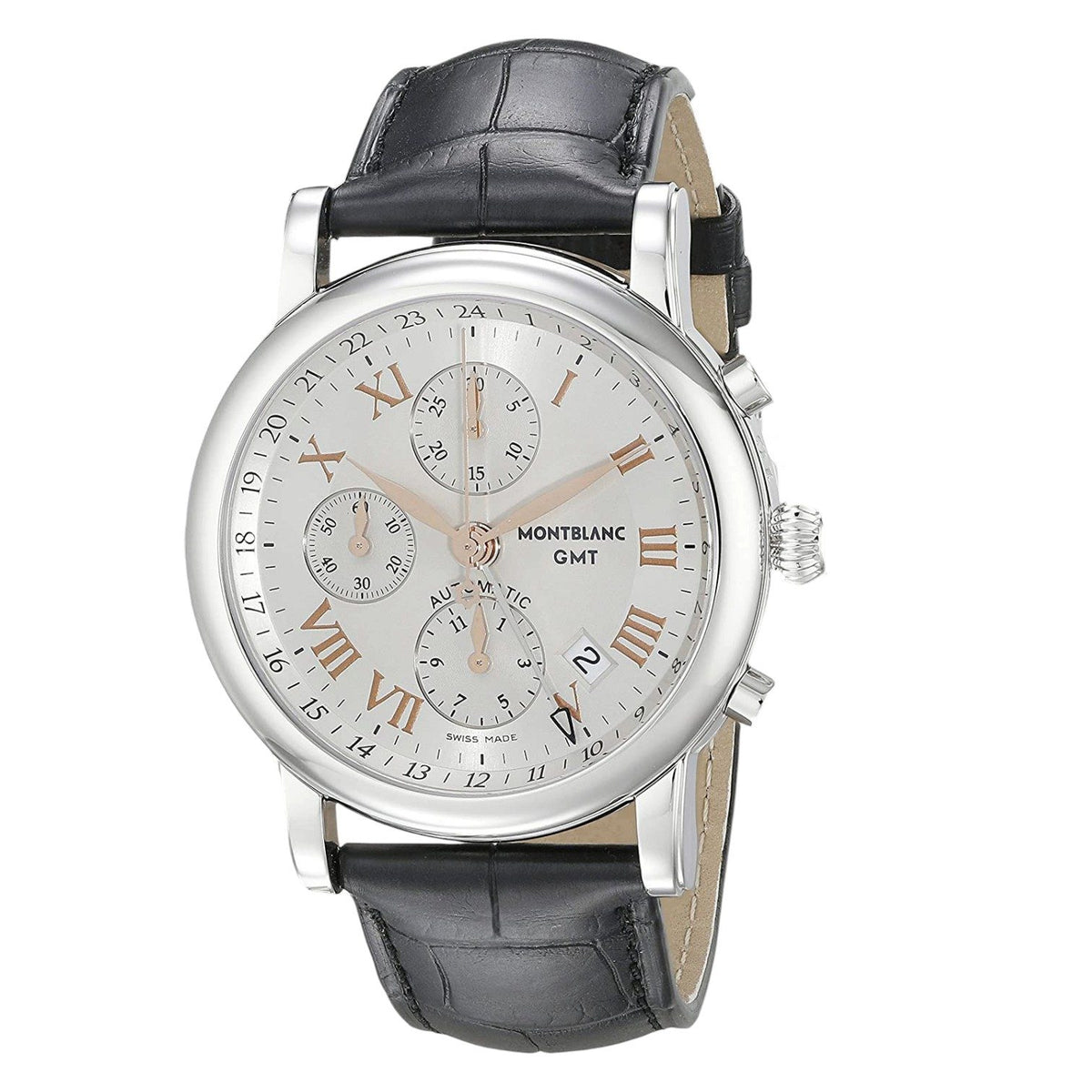Montblanc Star Roman Chronograph GMT Automatic Silver 36967