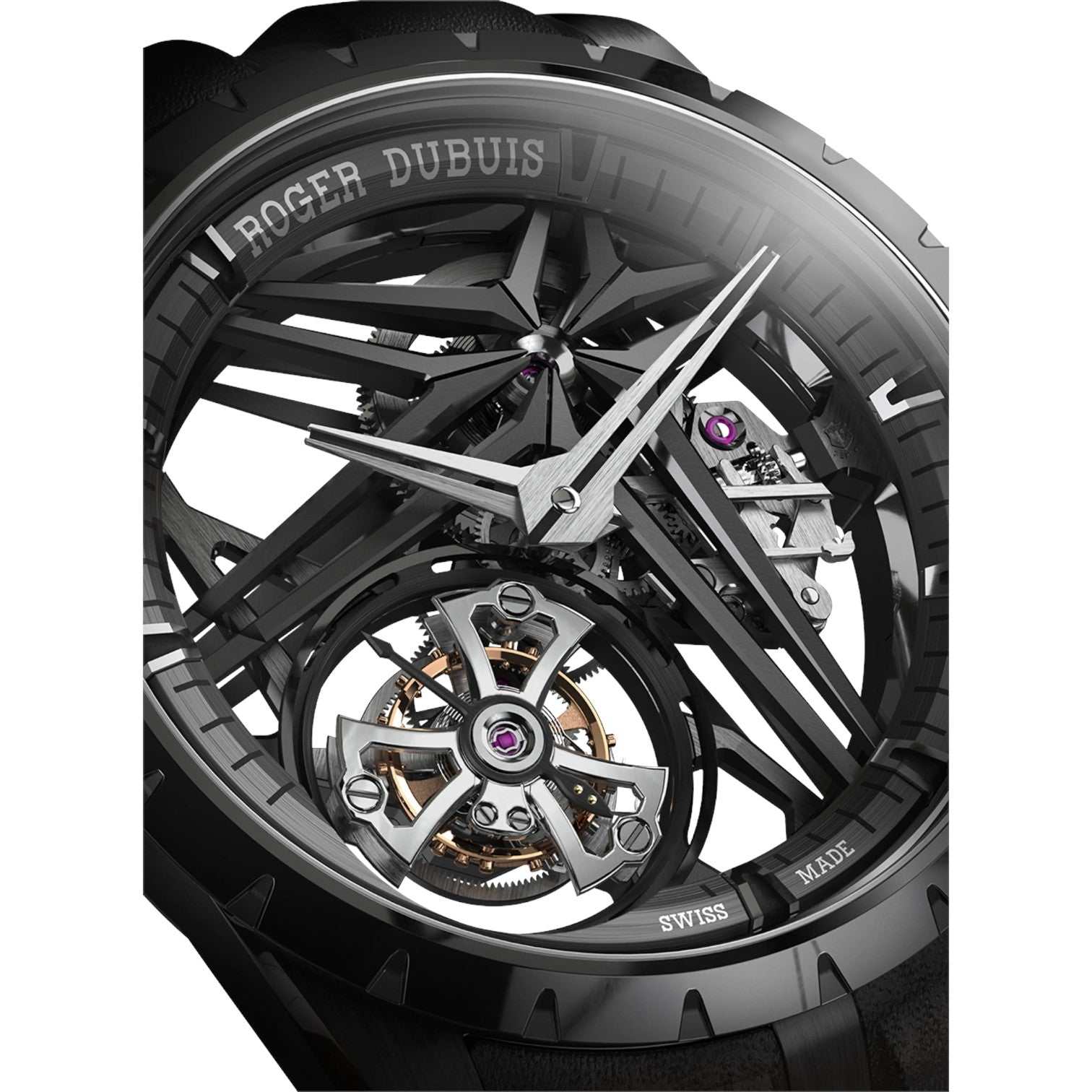 PRICE ON REQUEST - Contact us - Roger Dubuis Excalibur Monotourbillon Grey DLC Titanium 42 mm Auto Ref. DBEX0889 - ON7705