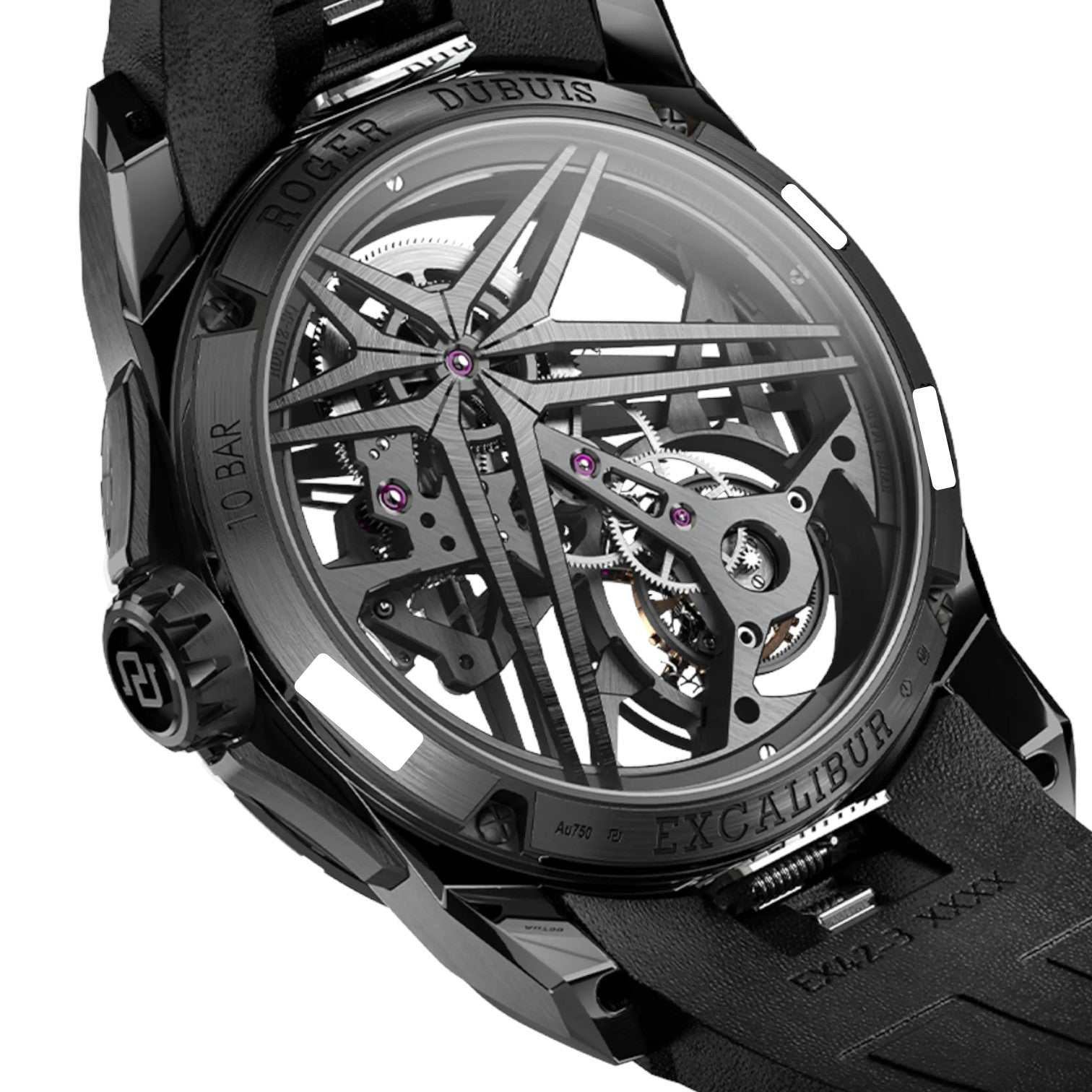 PRICE ON REQUEST - Contact us - Roger Dubuis Excalibur Monotourbillon Grey DLC Titanium 42 mm Auto Ref. DBEX0889 - ON7705