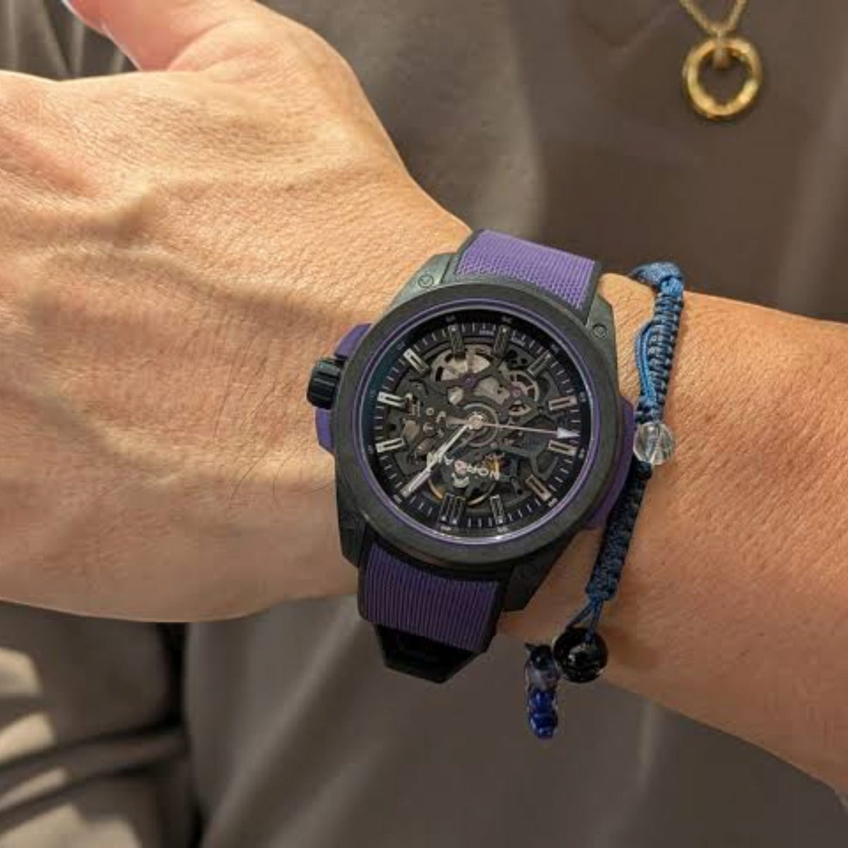 NORQAIN Wild ONE Skeleton 42mm Limited Edition Purple N3000.07Q26.B23