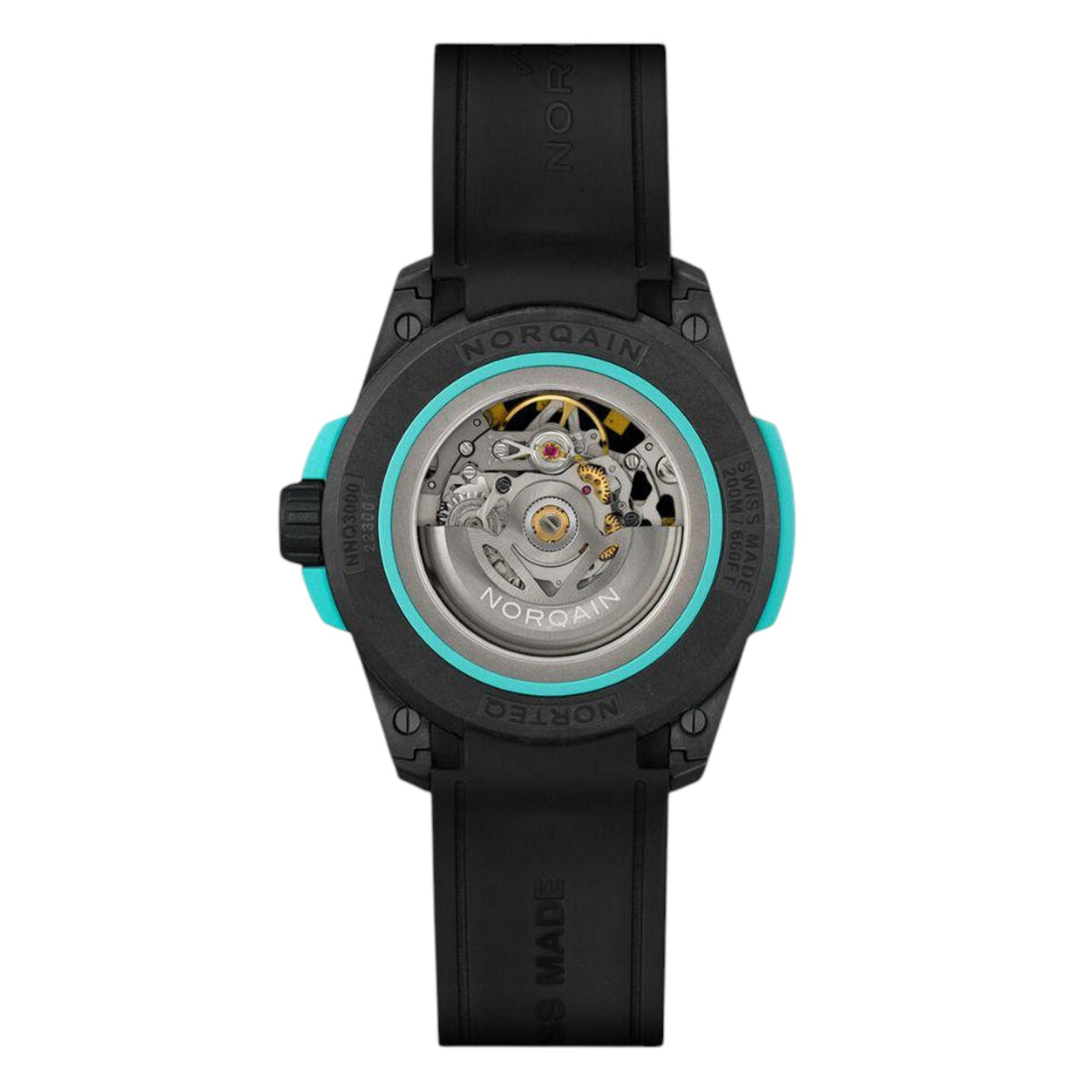 NORQAIN Wild ONE Skeleton 42mm Turquoise N3000.07Q27.B07