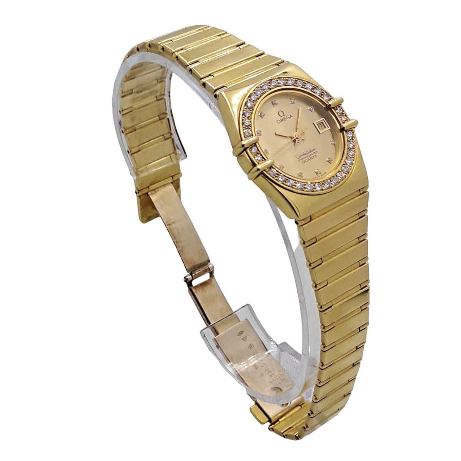 Omega Constellation Lady 27 mm Diamod Gold 18 kt 750 Ref. 1382 OU107