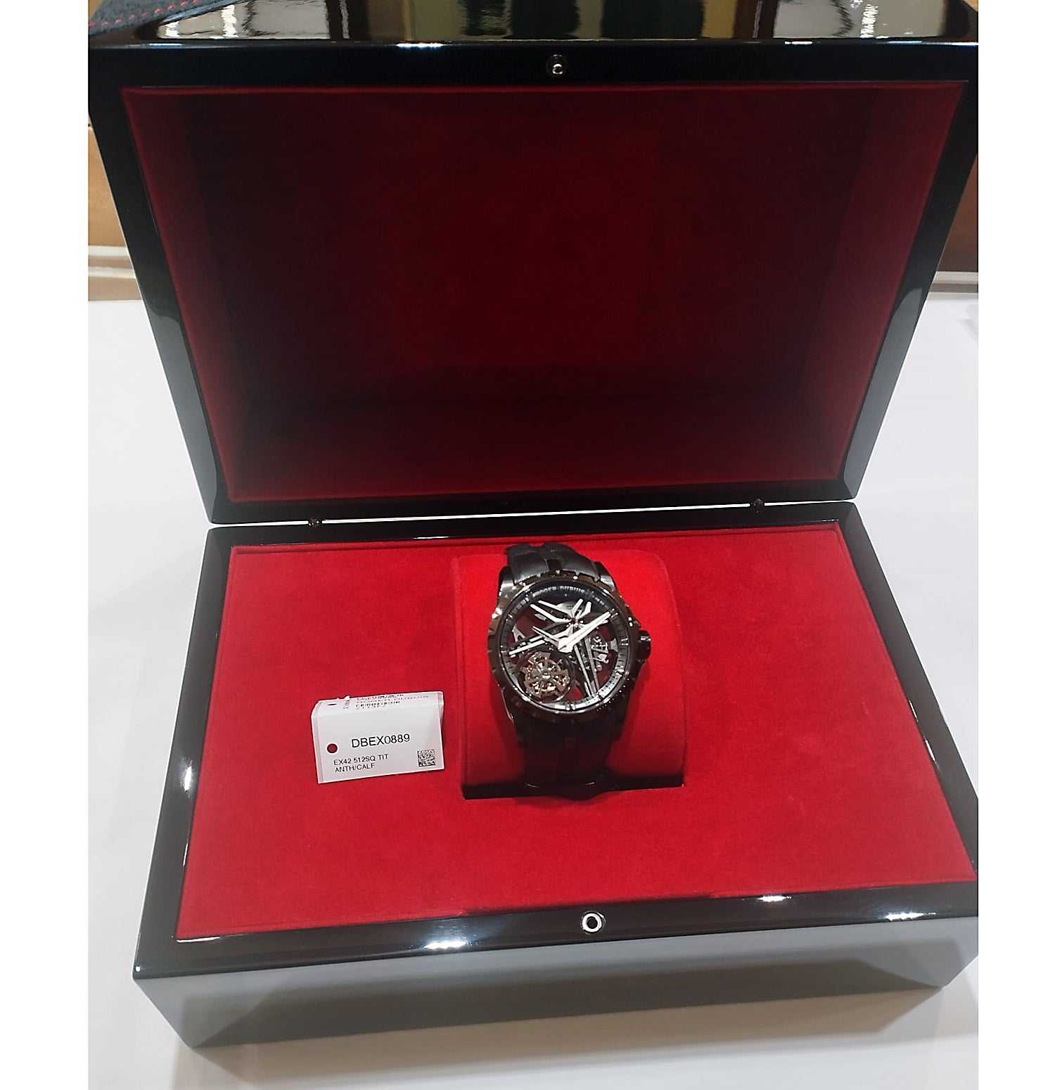 PRICE ON REQUEST - Contact us - Roger Dubuis Excalibur Monotourbillon Grey DLC Titanium 42 mm Auto Ref. DBEX0889 - ON7705