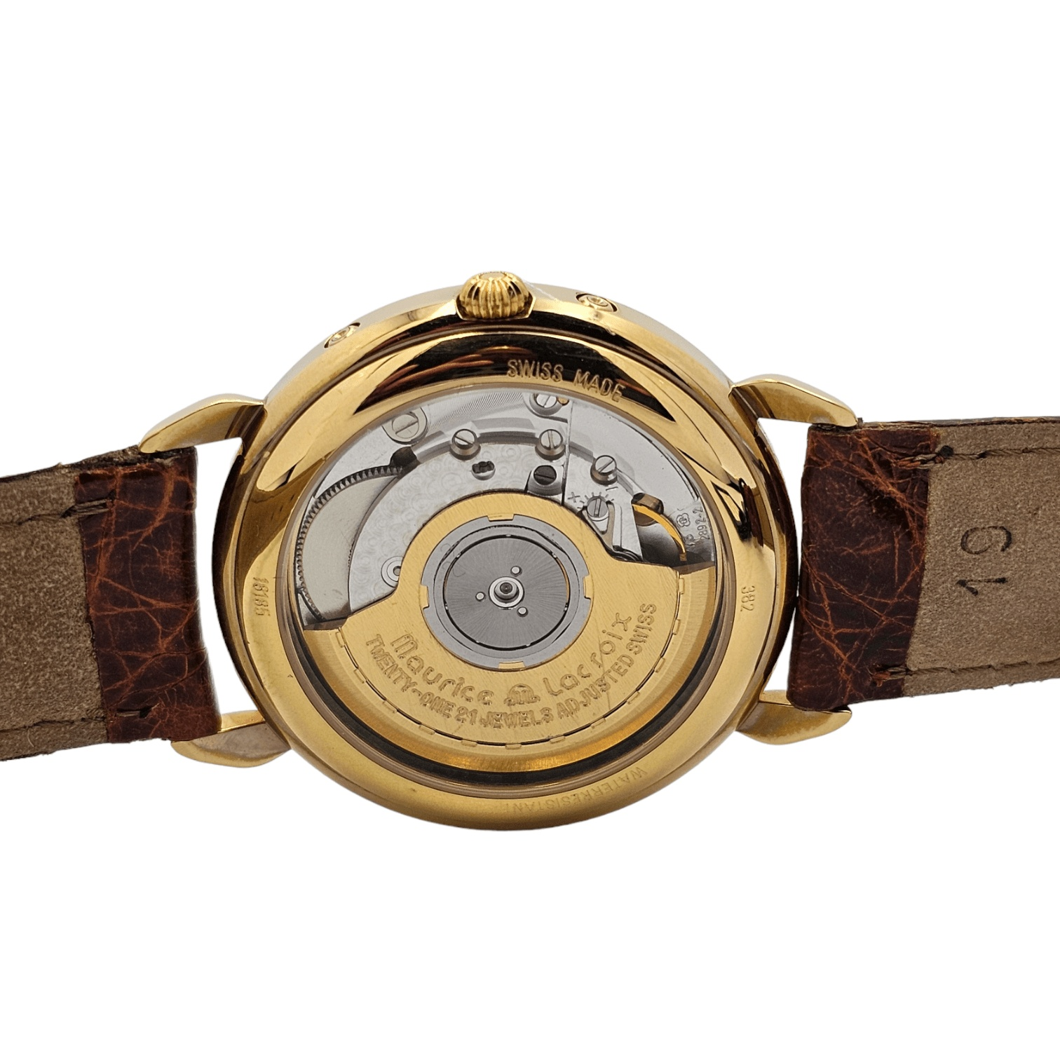 Maurice Lacroix Moonphase Gold Plated Ref. 18185/5361 - ON5946 - LuxuryInStock