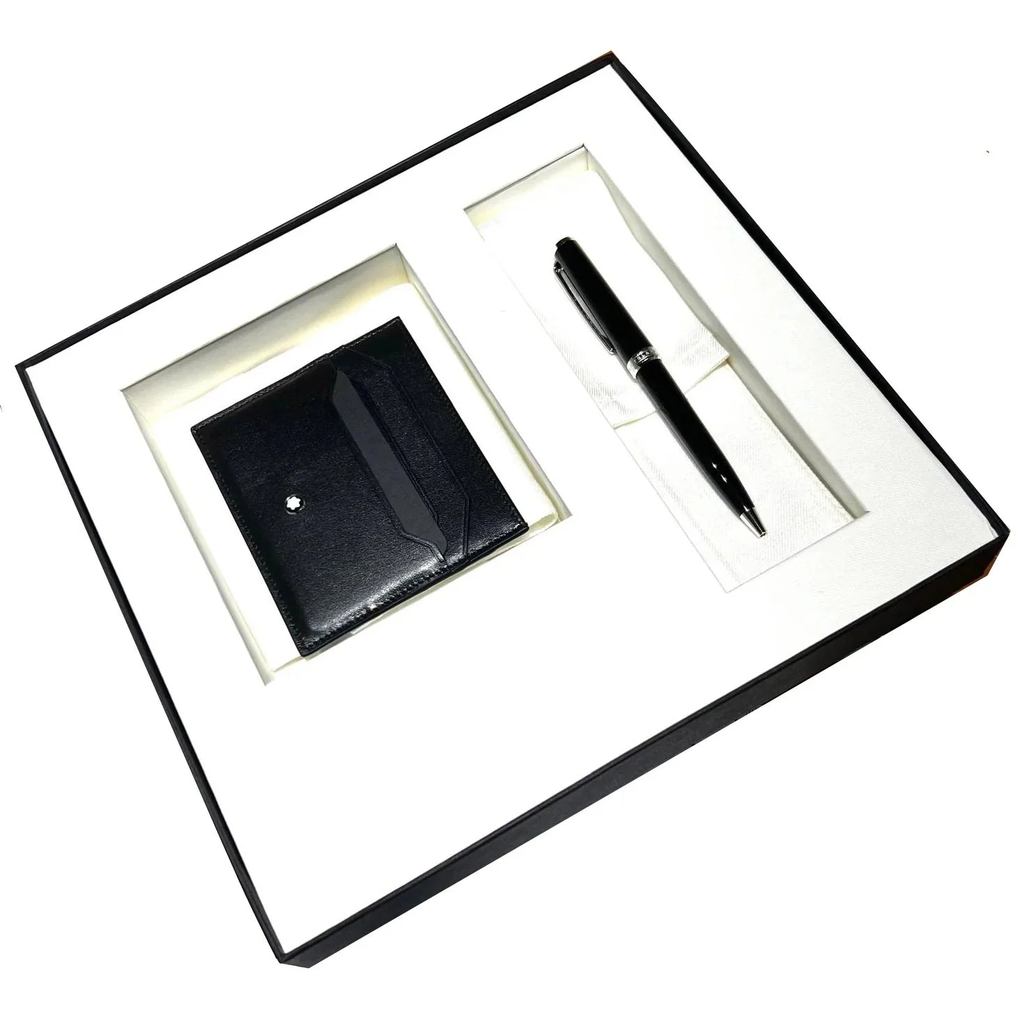 Montblanc Bohème 137793 - Gift Set PIX Penna a Sfera e Porta Carte 6cc Nero