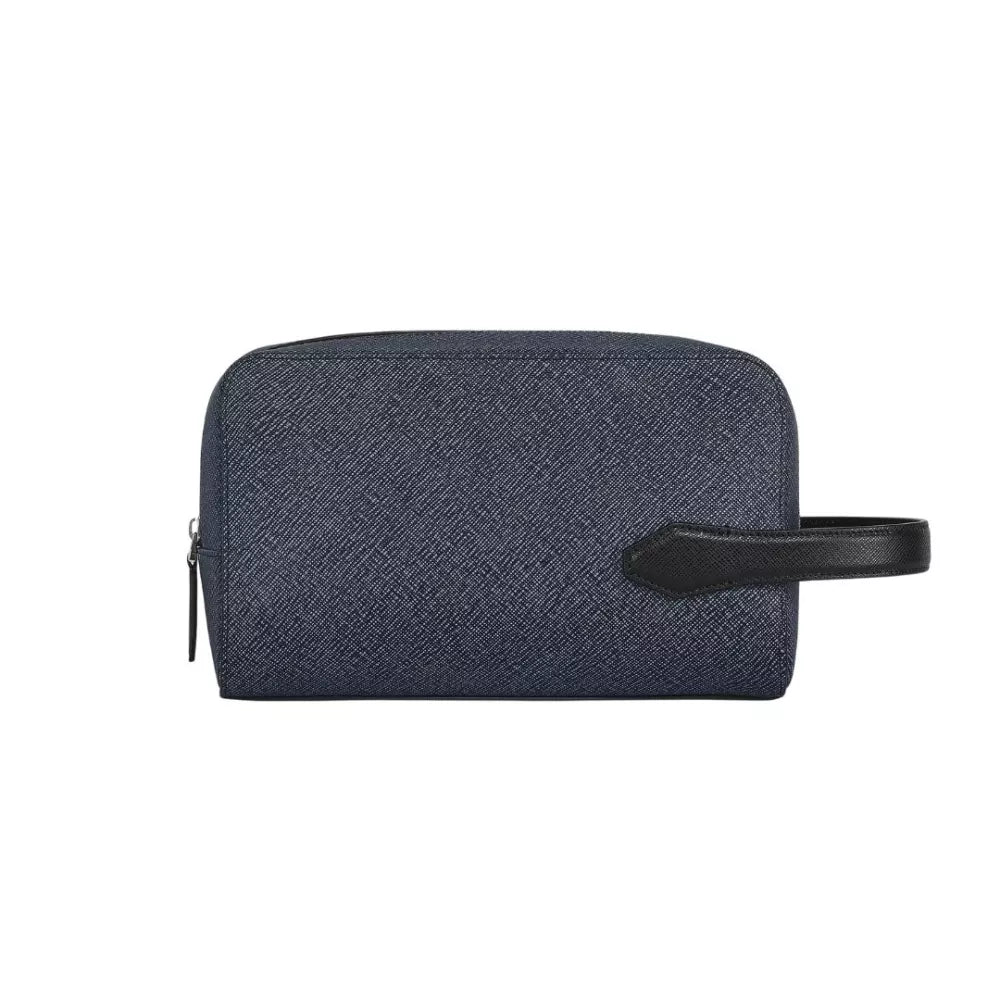 Montblanc Sartorial MB220339 Pochette Clutch in Pelle Tweed Blue