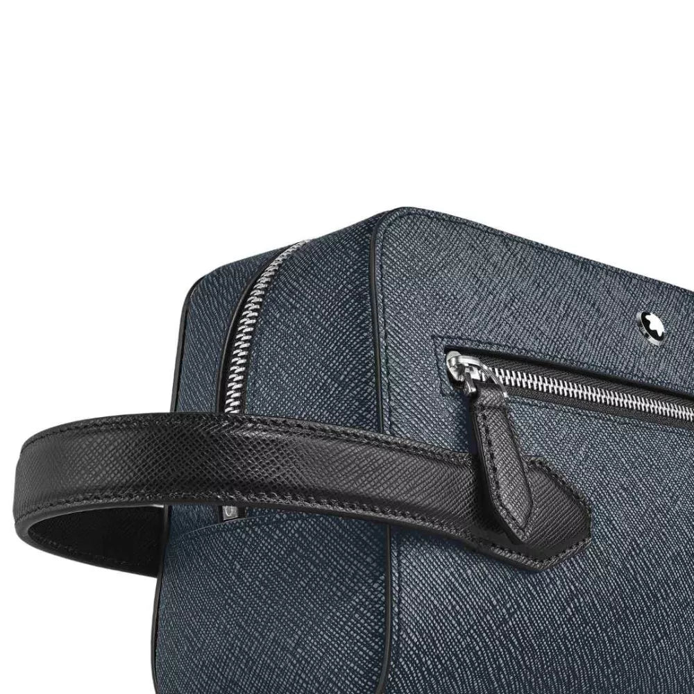 Montblanc Sartorial MB220339 Pochette Clutch in Pelle Tweed Blue
