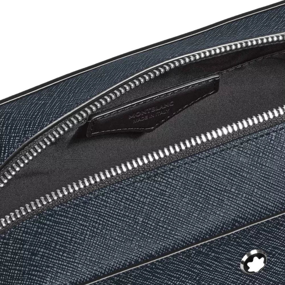 Montblanc Sartorial MB220339 Pochette Clutch in Pelle Tweed Blue