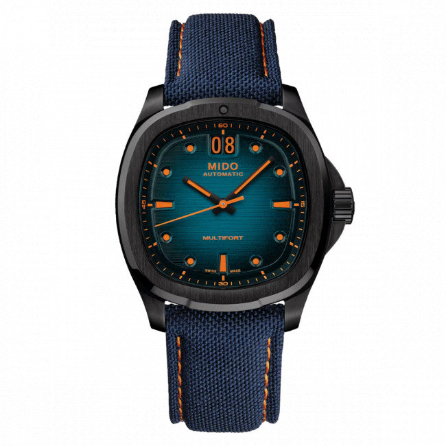 Mido Multifort TV Big Date M0495263704100 – vista frontale