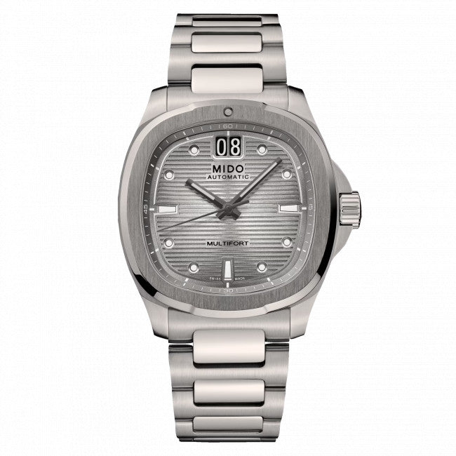 Mido Multifort TV Big Date M049.526.44.081.00 – vista frontale