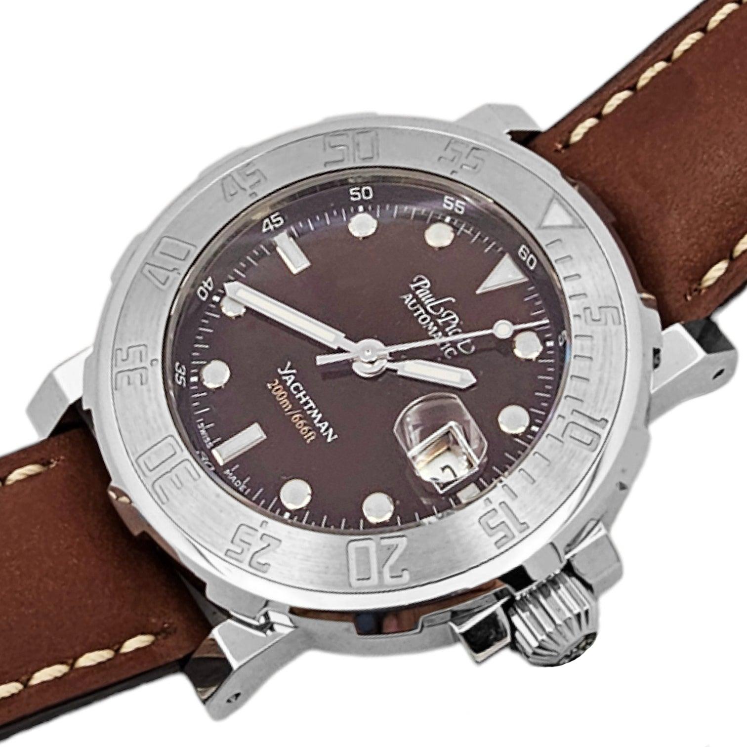 Paul Picot Yachtman 200 mt Brown Dial Ref. 1051/P - ON5695 - LuxuryInStock