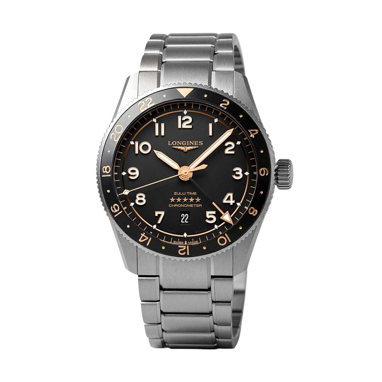 Longines Spirit Zulu Time GMT Automatico 42 mm  Ref.  L38124506 - ON8830