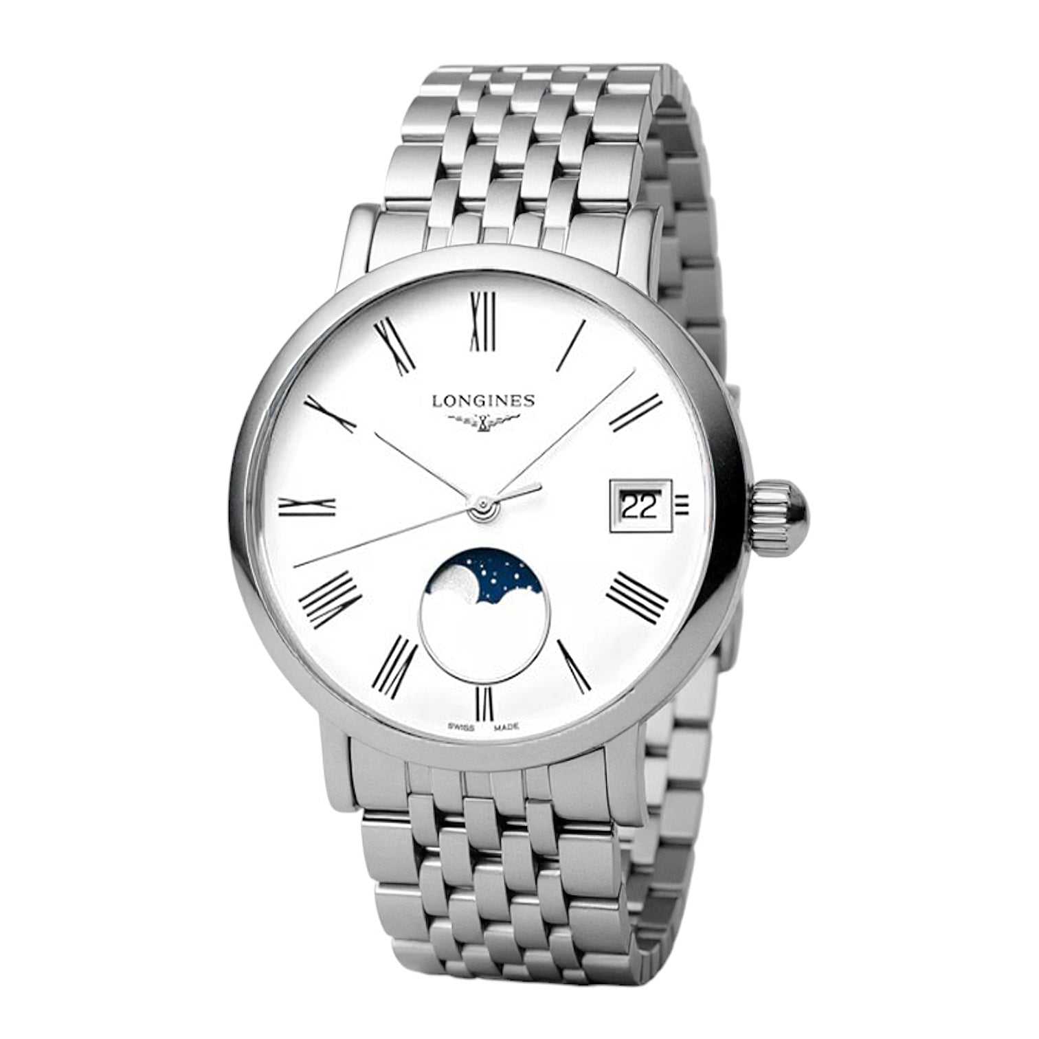 Colección Elegante Longines Cuarzo Fase Lunar 30 mm Ref. L43304116 - ON8115